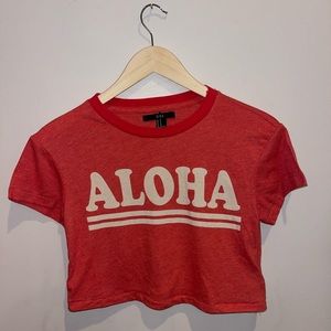 Forever 21 Aloha Crop Top